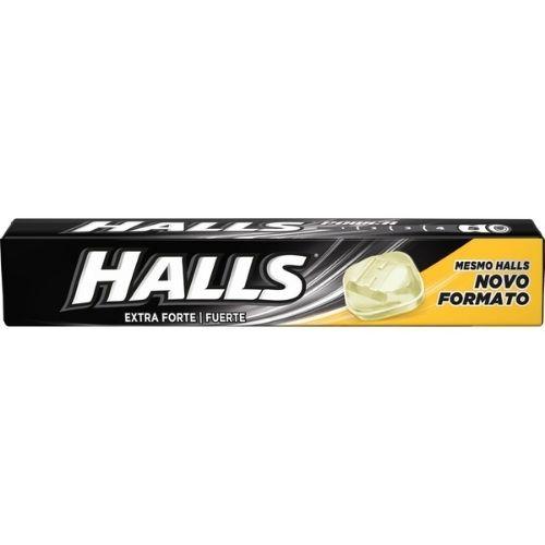 HALLS EXTRA FORTE C/21 PRETO-DOCERIA