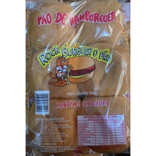PAO DE HAMBURGUER ROCK BURGUER PCT C/6UND MERCEARIA EM GERAL