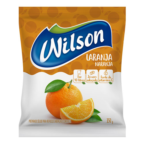 SUCO EM PO LARANJA WILSON 350GR-BEBIDAS FRIAS