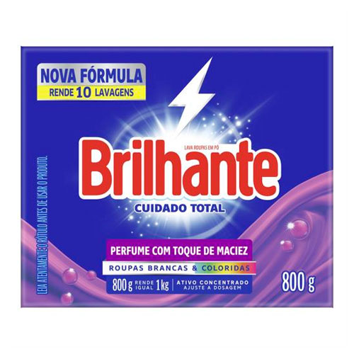 SABAO EM PO BRILHANTE 800GR LIMPEZA E HIGIENE