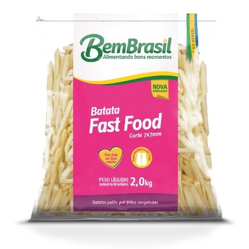 BATATA CONGELADA BEM BRASIL FAST FOODS 2KG CONGELADOS