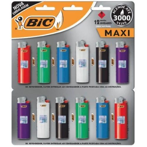 ISQUEIRO BIC MAX C/12-MERCEARIA EM GERAL