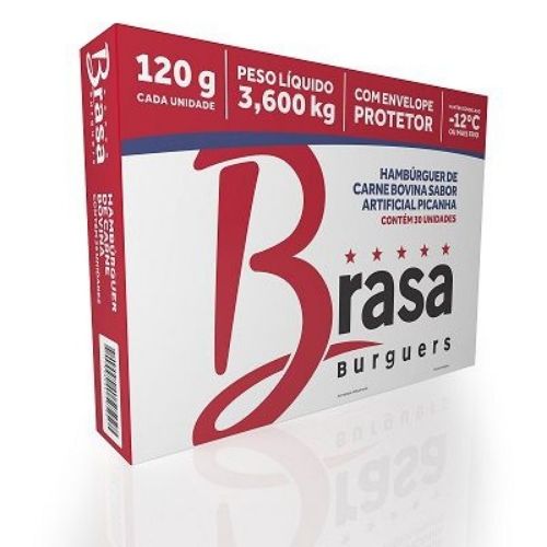 HAMBURGUER BRASA PICANHA 120GX30U CONGELADOS