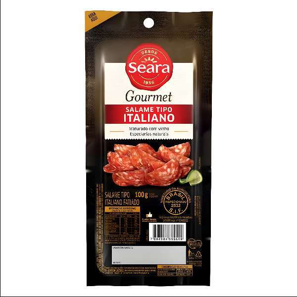 SALAME FATIADO SEARA GOURMET 100G-RESFRIADOS