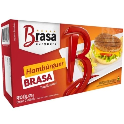 HAMBURGER BRASA TRADICIONAL 56GX12 CONGELADOS