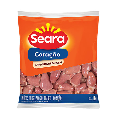 FRANGO CORACAO DE FRANGO SEARA 1KG CONGELADOS