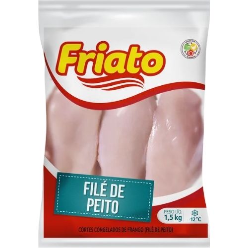 FRANGO / FILE DE PEITO FRIATO 1,5KG CONGELADOS