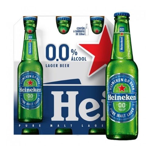 HEINEKEN ZERO LONG NECK 24X330ML BEBIDAS FRIAS