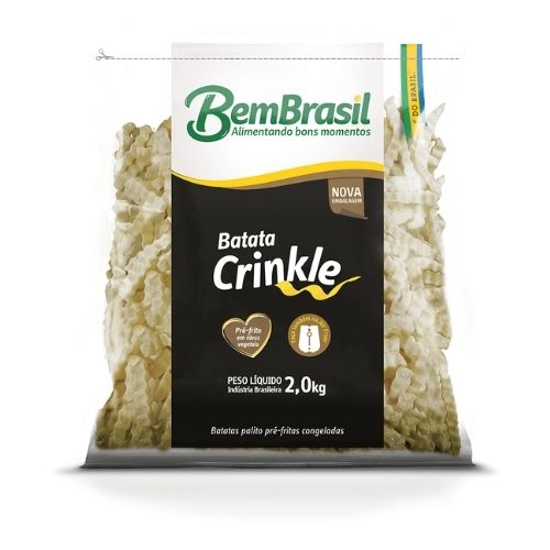 BATATA CONGELADA CRINKLE BEM BRASIL 2 KG CONGELADOS