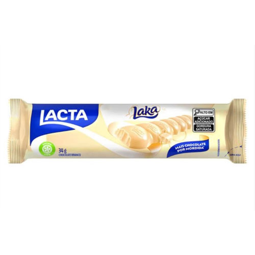 CHOCOLATE LAKA BRANCO 34G C/12 DOCERIA