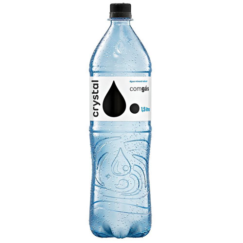 AGUA C/GAS CRYSTAL 1,5L PCT C/6 BEBIDAS FRIAS