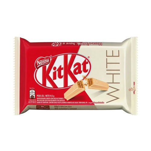 CHOC KIT KAT BRANCO NESTLE 41.5G C/24 DOCERIA