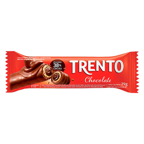 TRENTO CHOCOLATE (VERMELHO) 29G C/16 DOCERIA