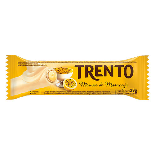 TRENTO MARACUJA (AMARELO) 29G C/16 DOCERIA