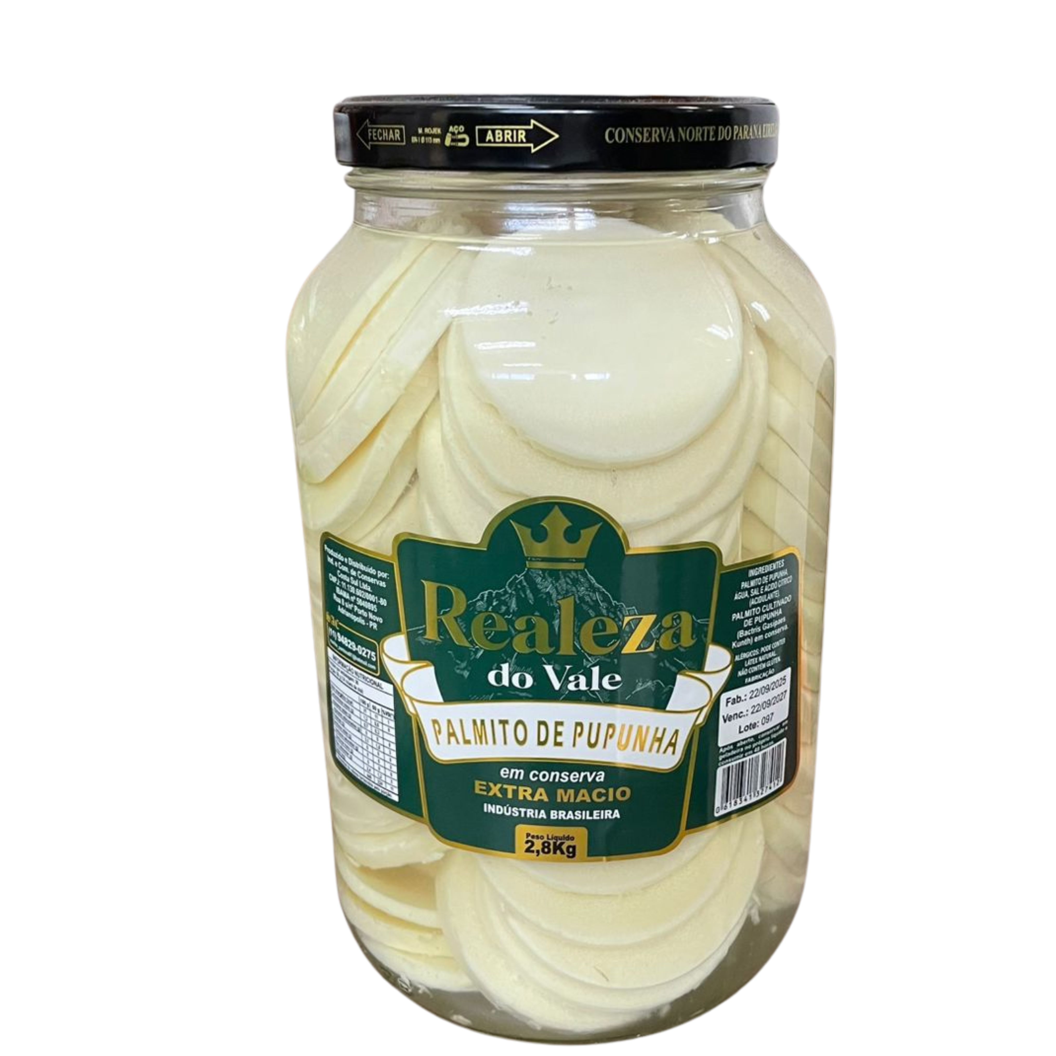 PALMITO DE PUPUNHA RODELA REALEZA 1,8KG MERCEARIA EM GERAL