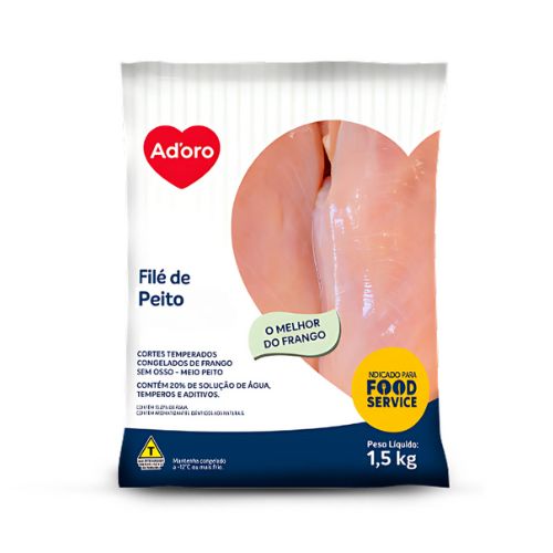 FRANGO / FILE DE PEITO ADORO 1,5KG CONGELADOS