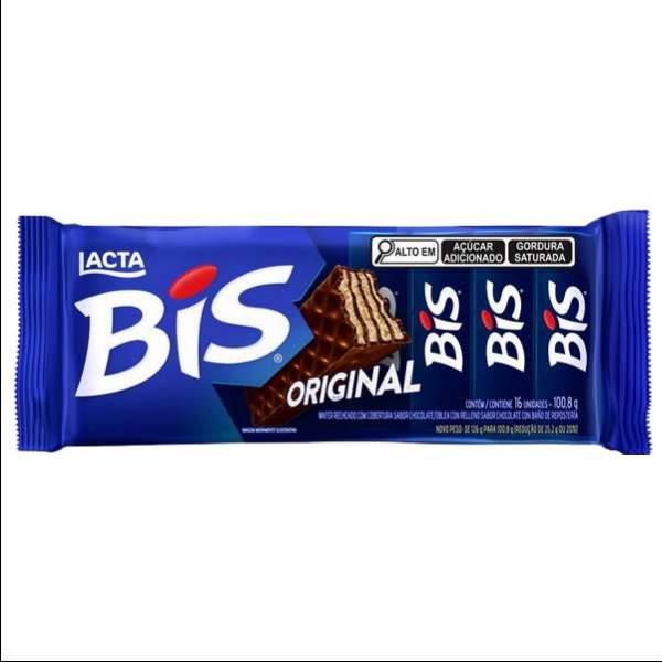 CHOCOLATE BIS AO LEITE 100,8G C/16 DOCERIA