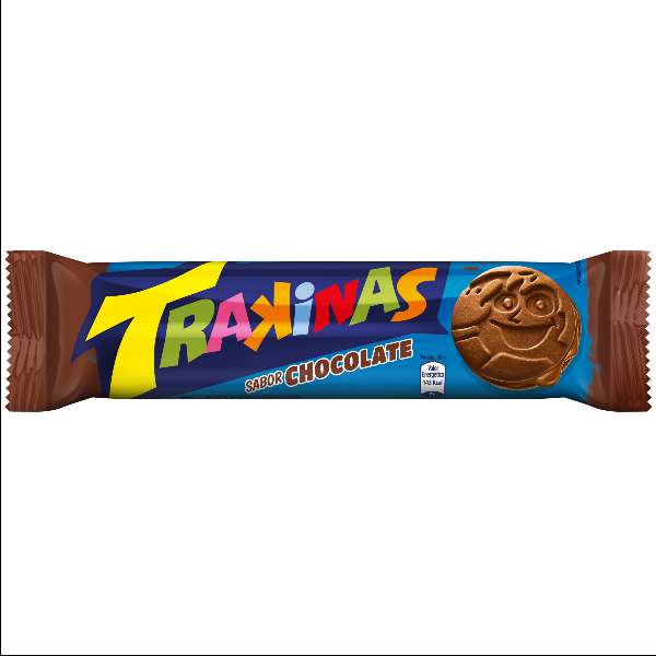 BISCOITO TRAKINAS RECHEADO CHOCOLATE 126G MERCEARIA EM GERAL