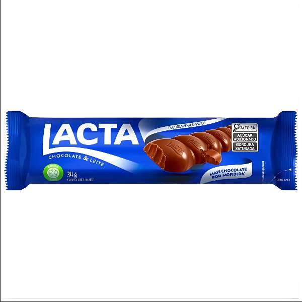 CHOC LACTA AO LEITE 20G C/20 DOCERIA