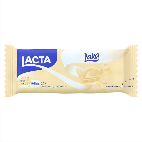 CHOCOLATE LAKA BRANCO 20G C/20 DOCERIA