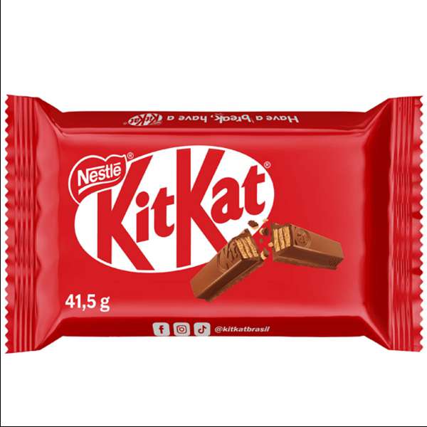 CHOCOLATE KIT KAT AO LEITE NESTLE 41.5G 24UNID DOCERIA