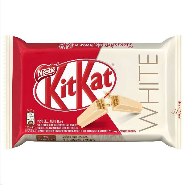 CHOCOLATE KIT KAT BRANCO NESTLE 41.5G C/24 DOCERIA