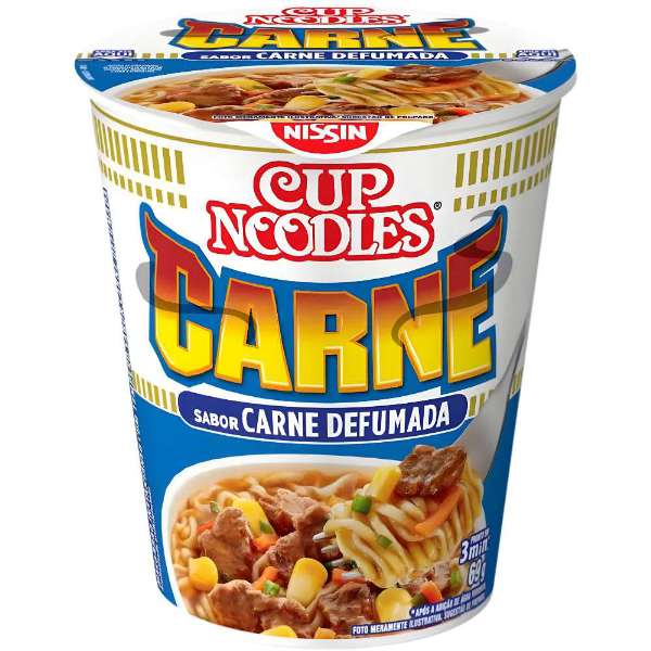 CUP NOODLES CARNE DEFUMADA 69G MERCEARIA EM GERAL