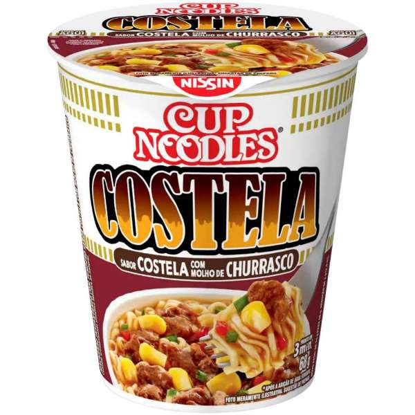 CUP NOODLES COSTELA C/MOLHO CHURRASCO 68G MERCEARIA EM GERAL