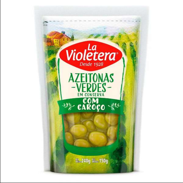 AZEITONA 150G SACHE C/CAROCO LA VIOLETERA MERCEARIA EM GERAL