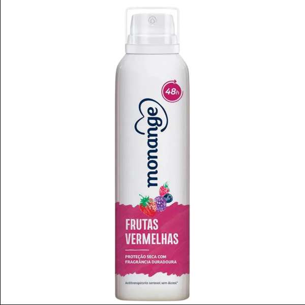 DESODORANTE AEROSOL MONANGE 150ML F.VERMELHAS LIMPEZA E HIGIENE