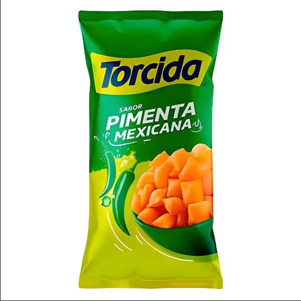 SALGADINHO TORCIDA PIMENTA MEXICANA C/24UN 60G DOCERIA