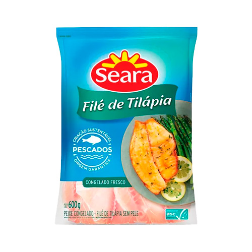 FILE DE TILAPIA SEARA 600GR CONGELADOS