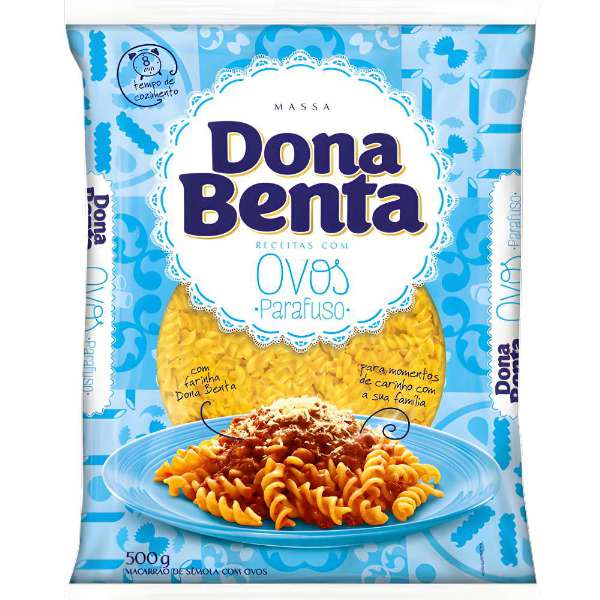 MACARRAO DONA BENTA PARAFUSO 500G MERCEARIA EM GERAL