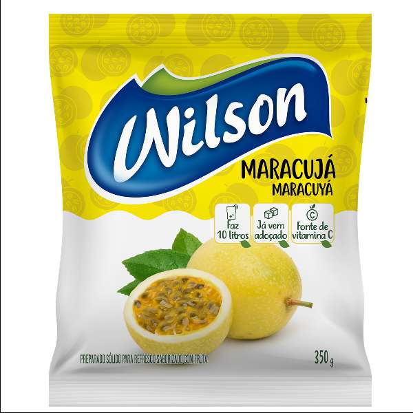 SUCO EM PO MARACUJA WILSON 350GR BEBIDAS FRIAS