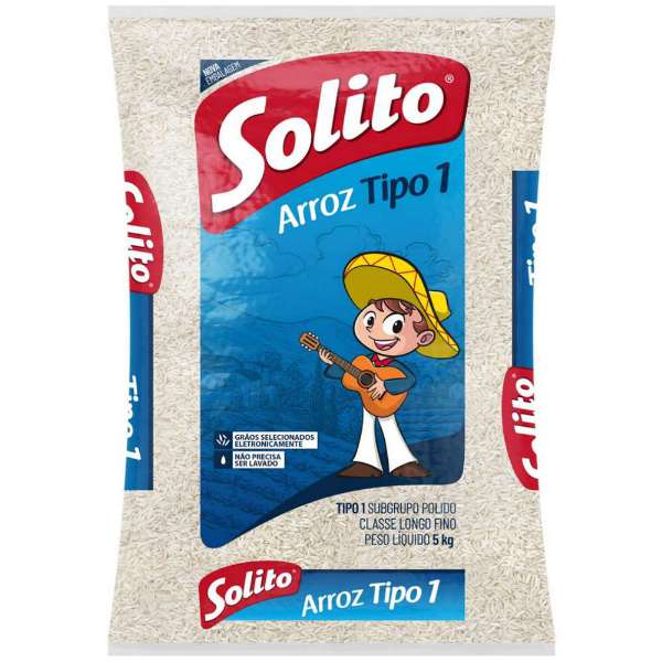 ARROZ SOLITO TIPO 1 PCT 5KG MERCEARIA EM GERAL