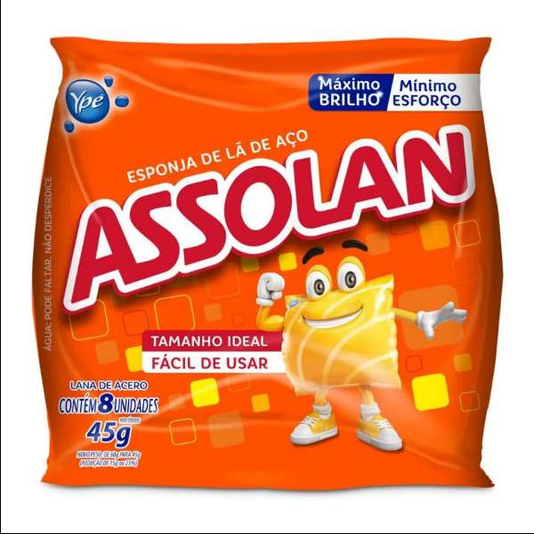 LA DE ACO ASSOLAN 45GR LIMPEZA E HIGIENE