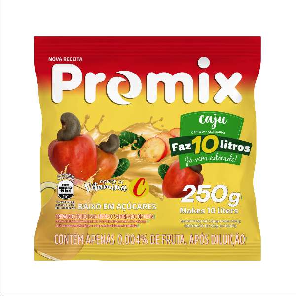 PROMIX SUCO EM PO CAJU BEBIDAS FRIAS