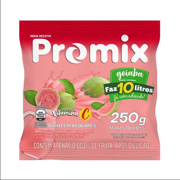PROMIX SUCO EM PO GOIABA 250GR BEBIDAS FRIAS