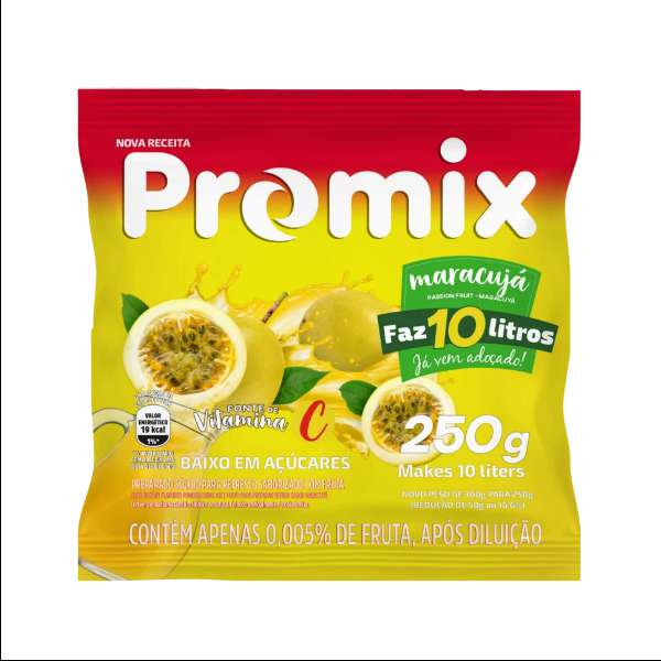 PROMIX SUCO EM PO MARACUJA 300GR BEBIDAS FRIAS