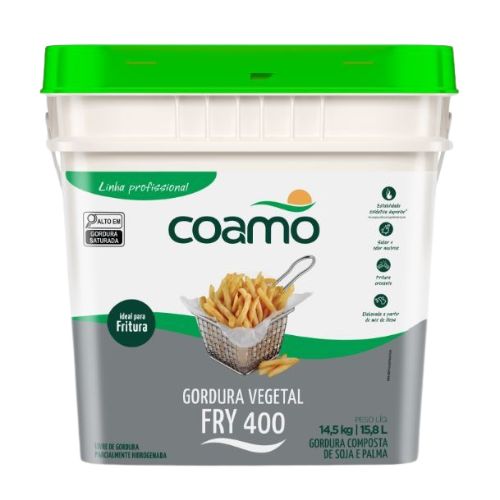 GORDURA VEGETAL COAMO FRY 400 14,5KG-MERCEARIA EM GERAL