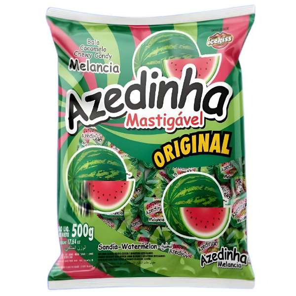 BALA DE MELANCIA AZEDINHA 500G DOCERIA