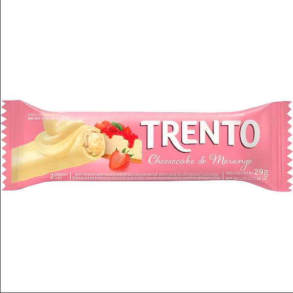 TRENTO CHEESECAKE DE MORANGO (ROSA) 29G C/16 DOCERIA