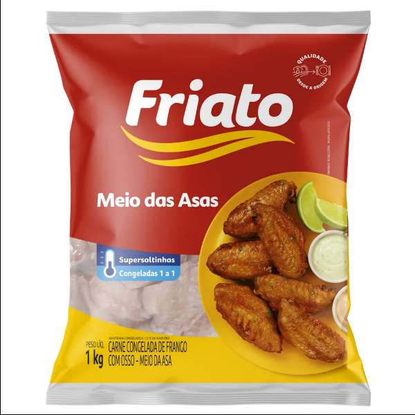 FRANGO/ MEIO DA ASA FRIATO 1KG CONGELADOS