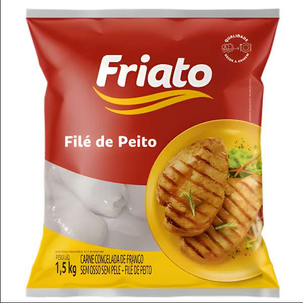 FRANGO / FILE DE PEITO FRIATO 1,5KG CONGELADOS