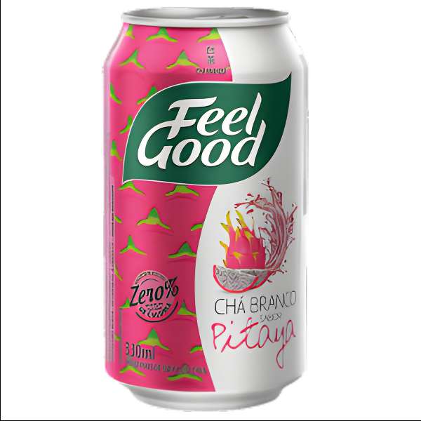 CHA FEEL GOOD BRANCO PITAYA BIXA CALORIA LT 330MLX12 BEBIDAS FRIAS