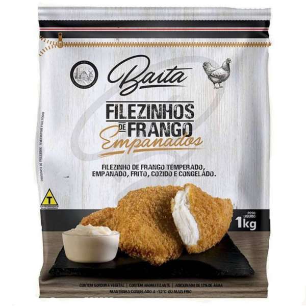 FRANGO/FILE DE FRANGO EMPANADO BAITA 1KG CONGELADOS