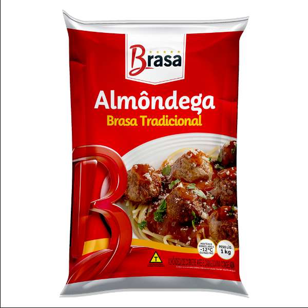 ALMONDEGA DE CARNE BOVINA BRASA BURGUER 1KG CONGELADOS