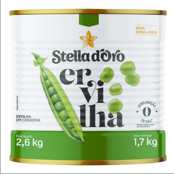 ERVILHA STELLA D ORO 1,700KG UNID MERCEARIA EM GERAL
