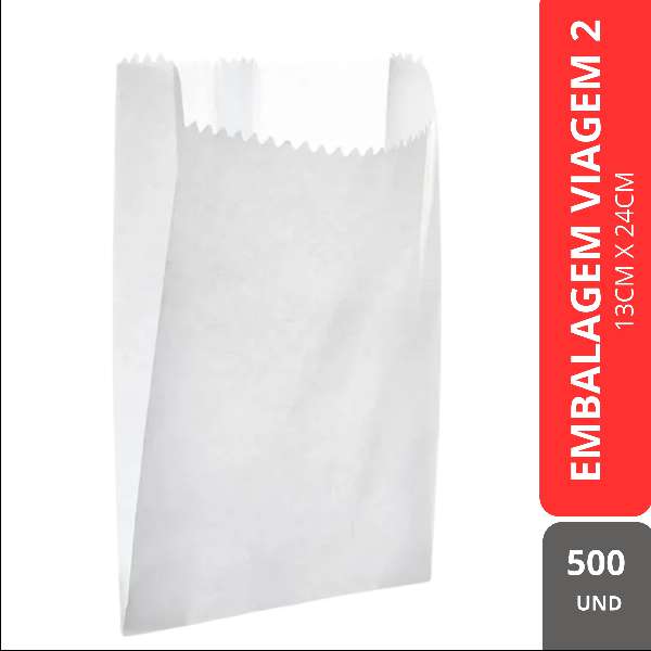 EMBALAGEM VIAGEM 2 C/500 EMBALAGENS/DESCARTAVEIS