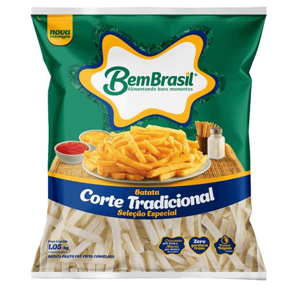 BATATA CONGELADA BEM BRASIL 1KG CONGELADOS